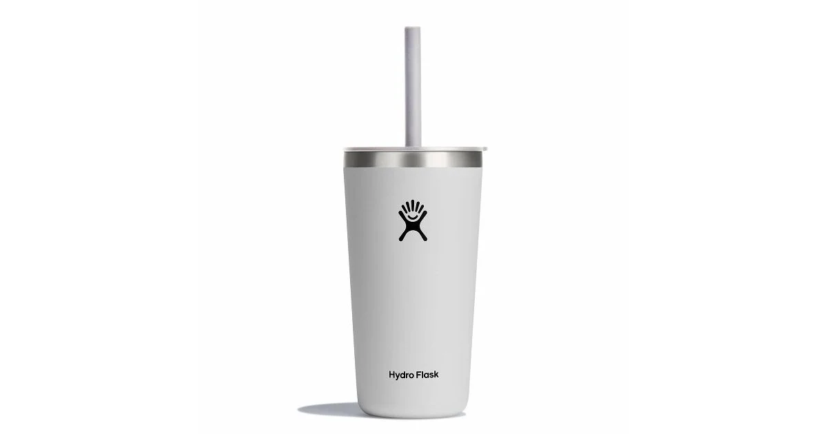 20 oz All Around? Tumbler with Straw Lid - White